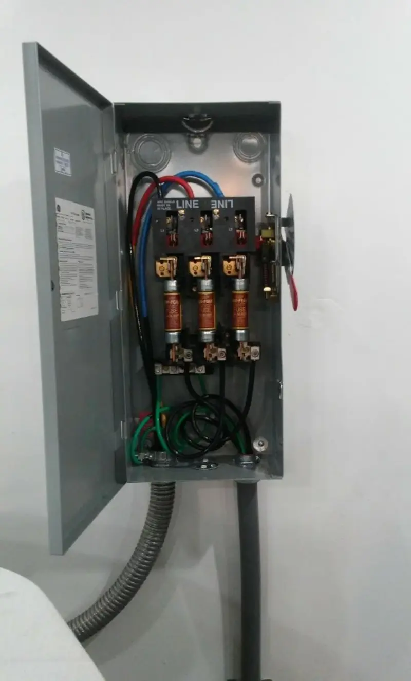 Three-phase disconnect switch installed for Electrical Wiring & Rewiring in Algonac